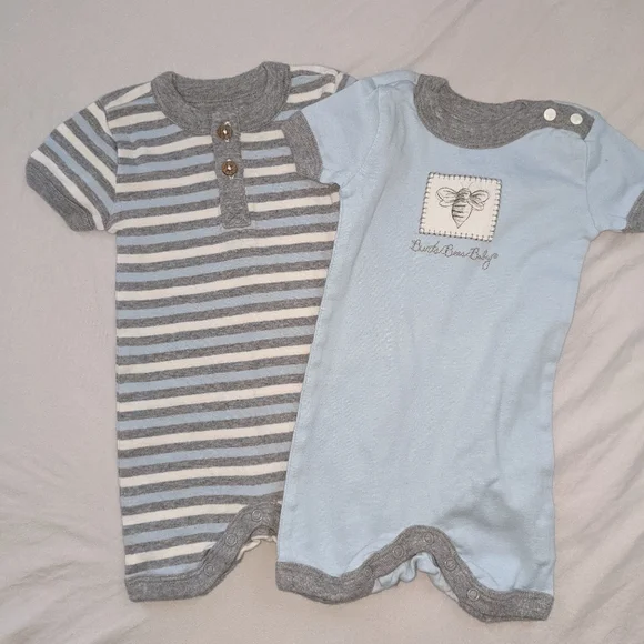 Burt's bees baby rompers size 0-3 months - Picture 1 of 3